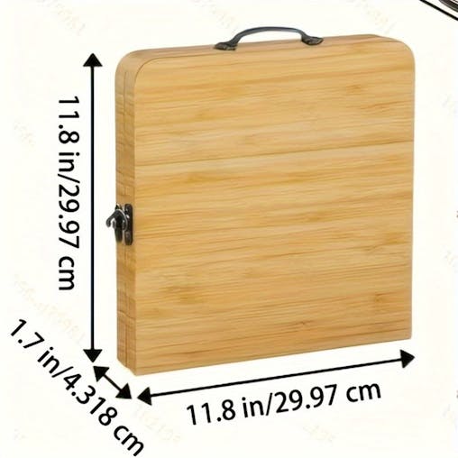 NNETM Wooden Cheese Platter Board with Box
