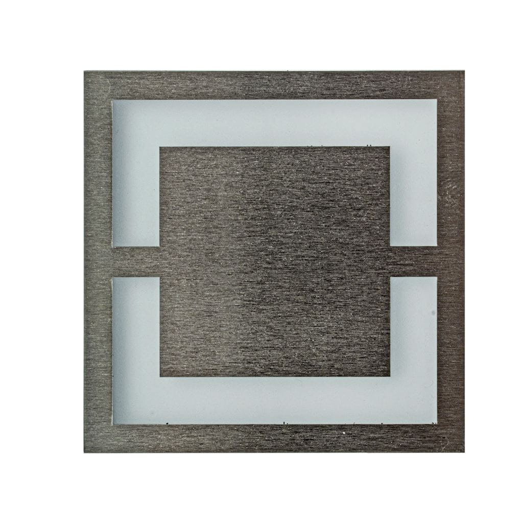 Oprawa lampa schodowa QUADRO biało-srebrna LED 0.6W 3000K 13lm Eko-Light