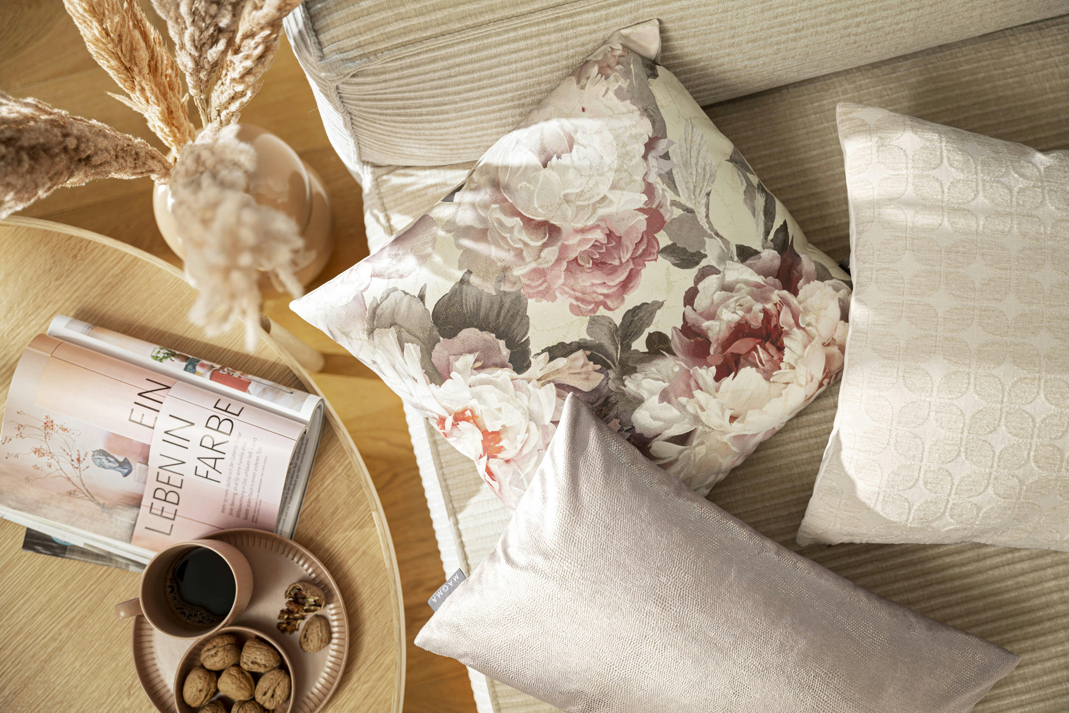 JAVA - Housses de coussin jacquard velours vert foncé-Lot de 2- 45x45