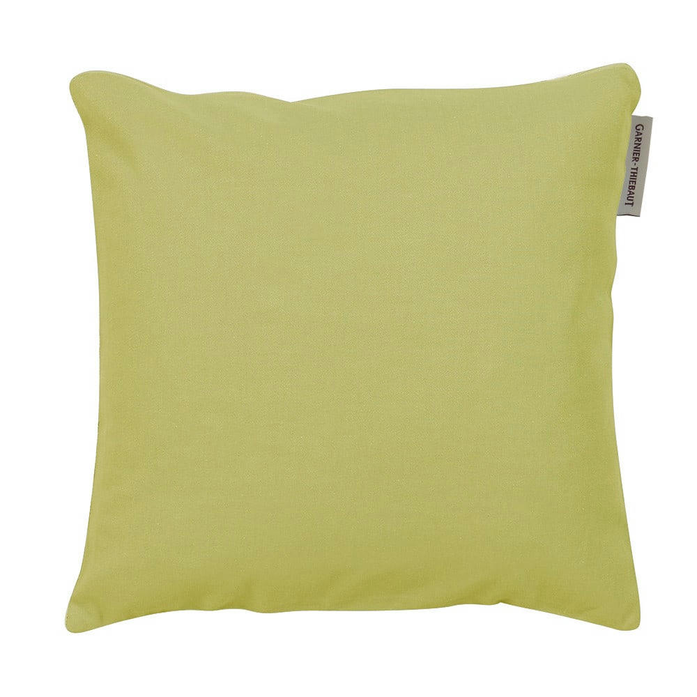 CONFETTIS ABSINTHE - Housse de coussin  pur coton vert 40x40