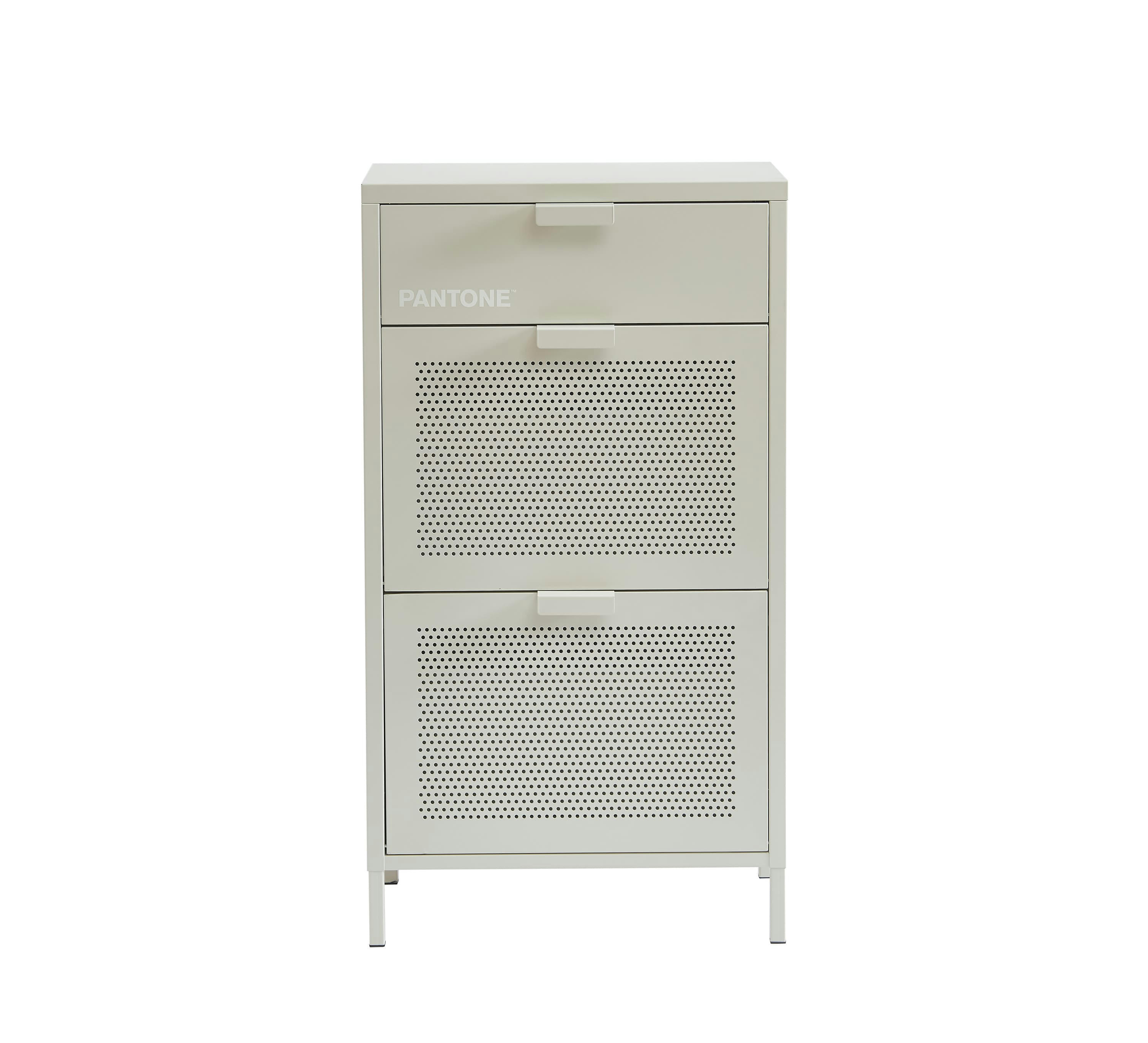 PANTONE - Meuble à chaussures  métal beige sable 55cm
