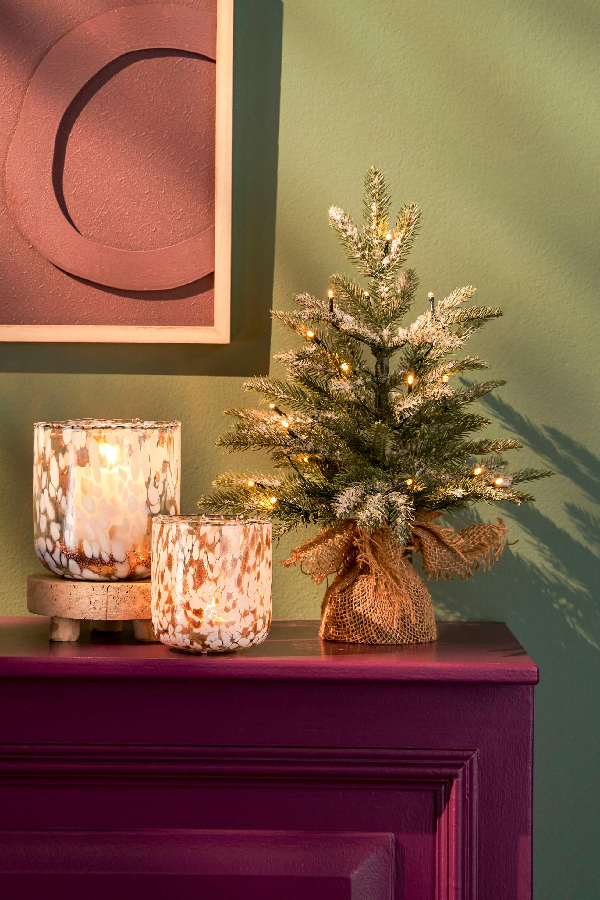 - Portebougie blanc D14 - Lot de 2