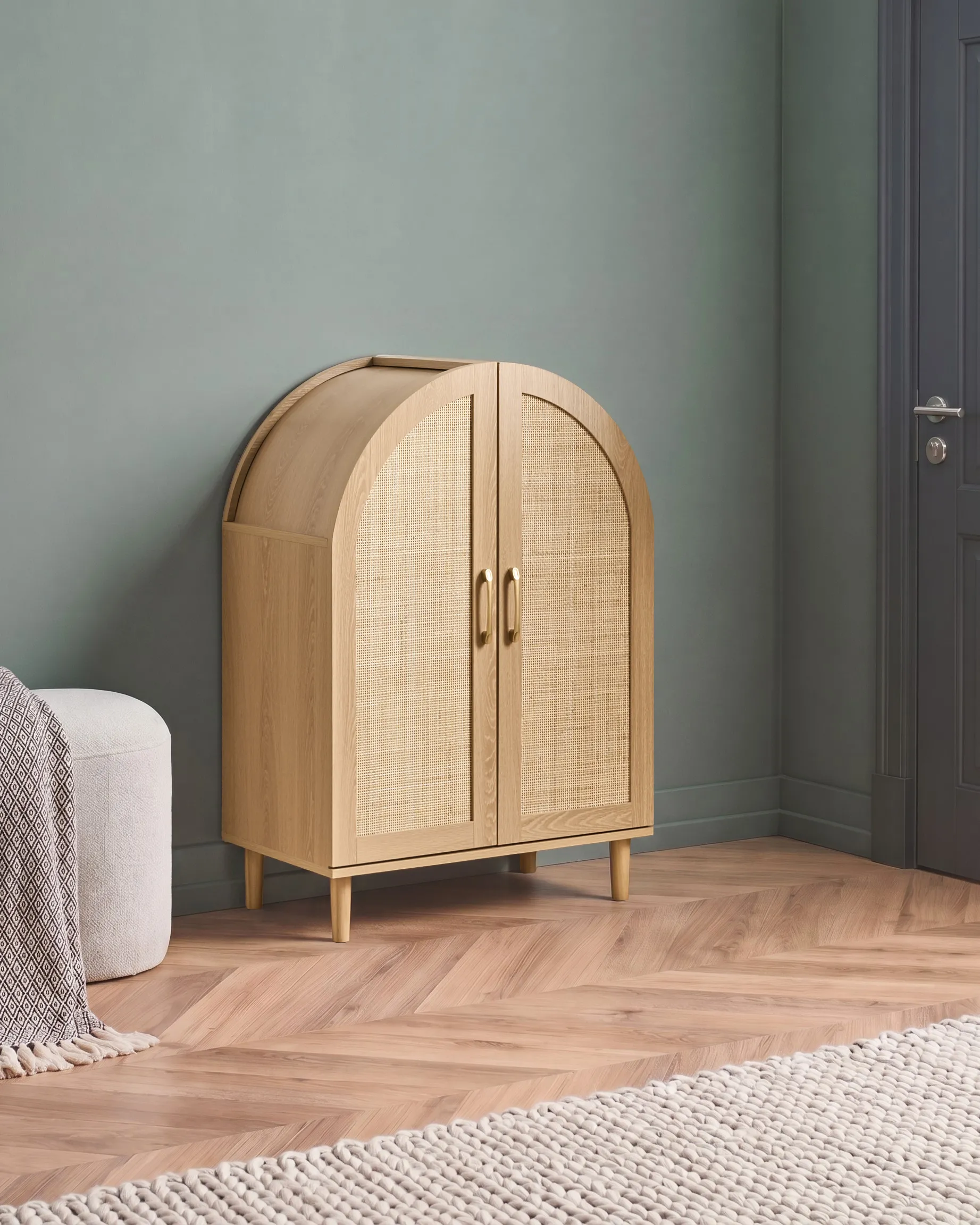 Shoe Storage Cabinet BICHENO Light Brown
