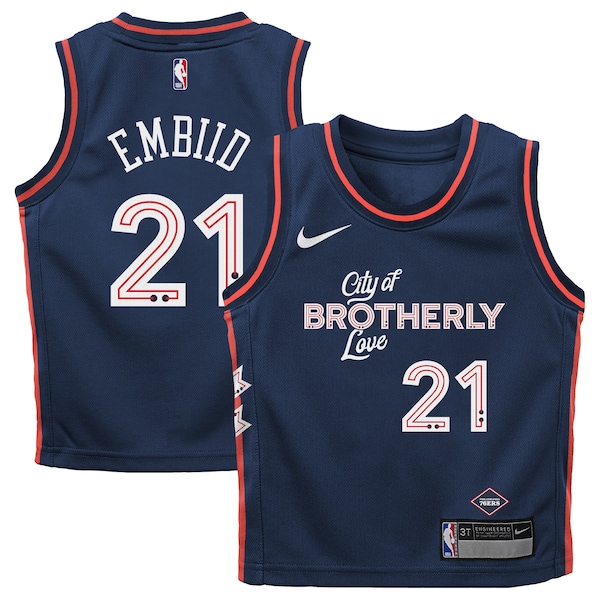 Joel Embiid Philadelphia 76ers Nike Toddler Swingman Replica Jersey - City Edition - Navy