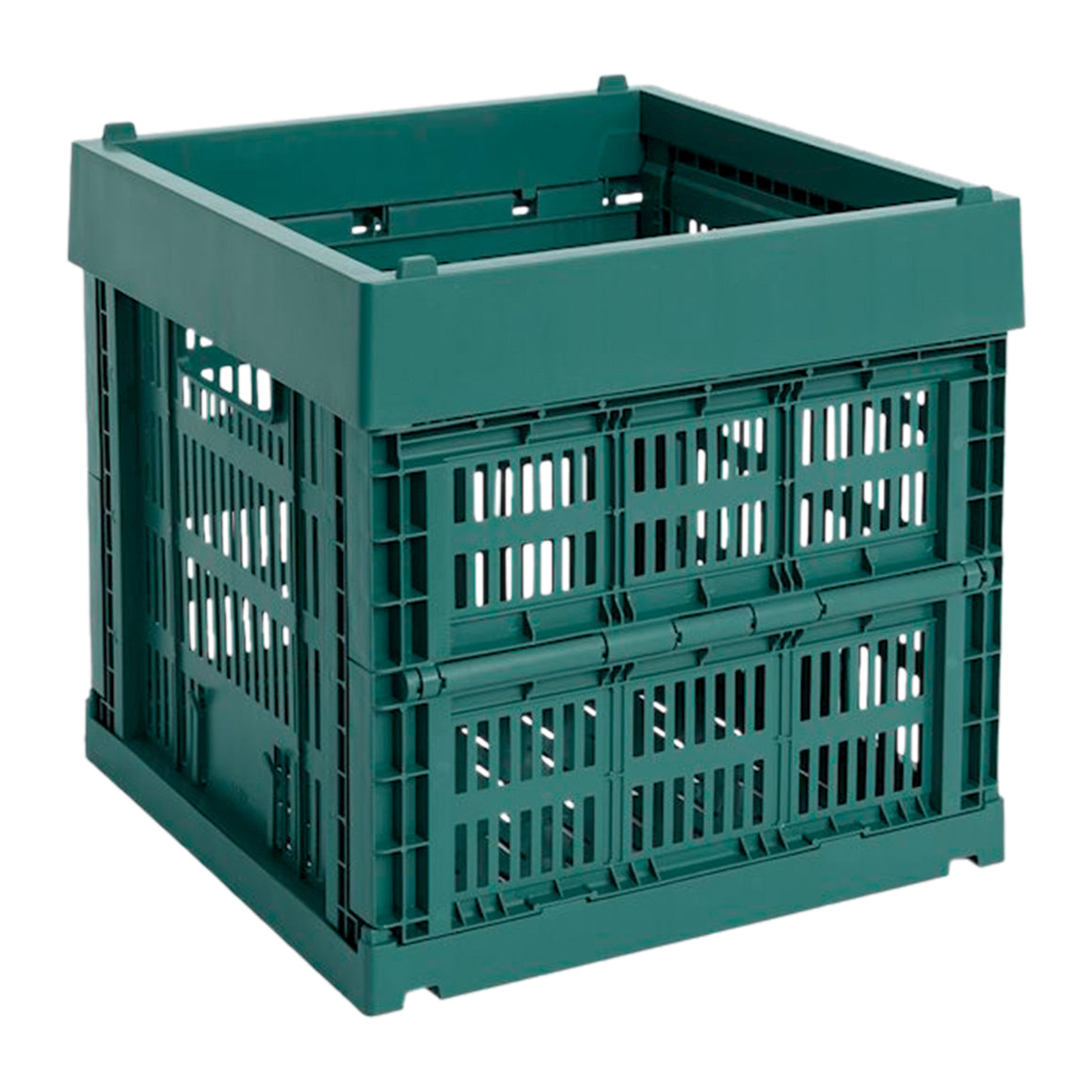 HAY Colour Crates Krat XS - Kubus - Donkergroen