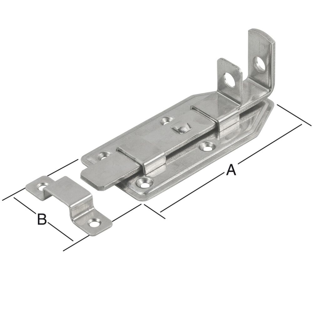SKÅTE VORMANN LÅS RUSTFRITT 120 MM