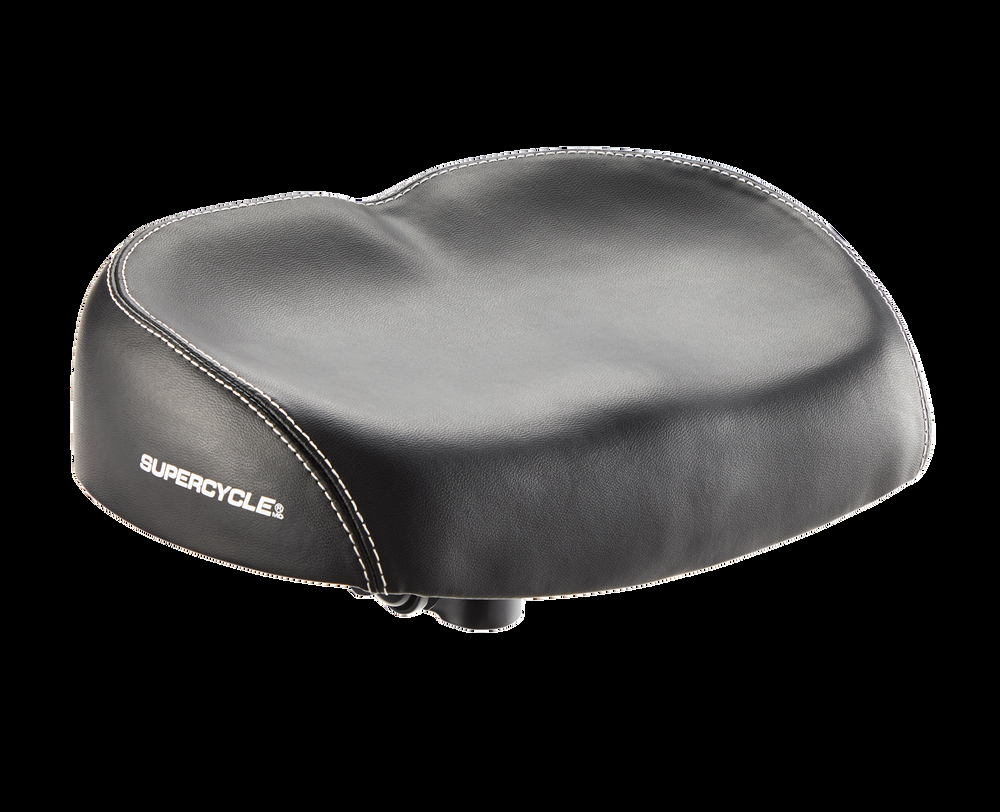 Supercycle No-Pressure Foam Ergonomic Bike Seat/Saddle, Black
