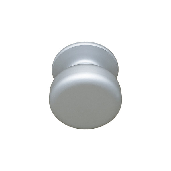 Bouton tirant de porte fixe D70 mm en aluminium GRIS ARGENT - breveté - lot de 6 boutons