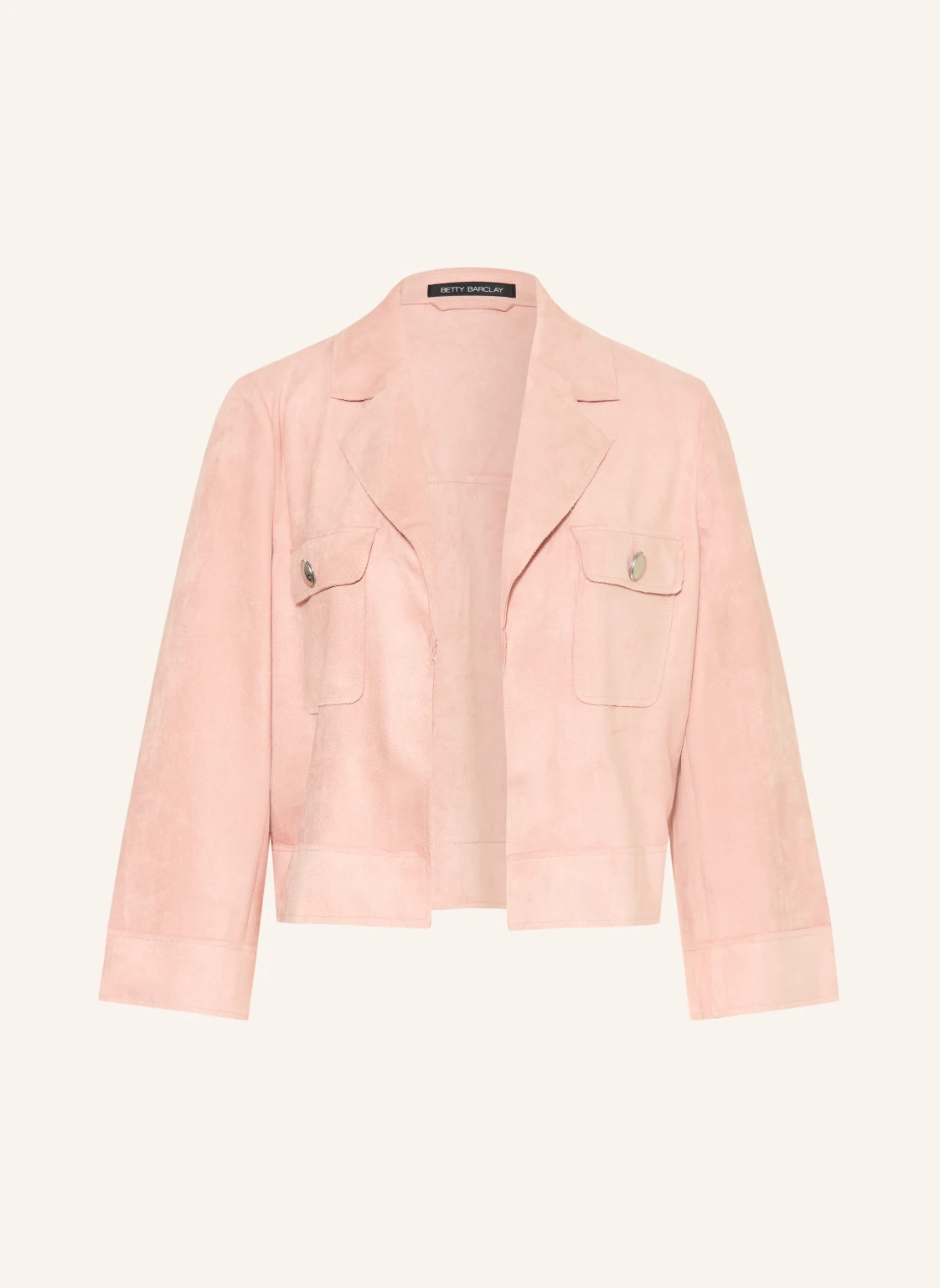 Betty Barclay Jacke in Lederoptik mit 3/4-Arm