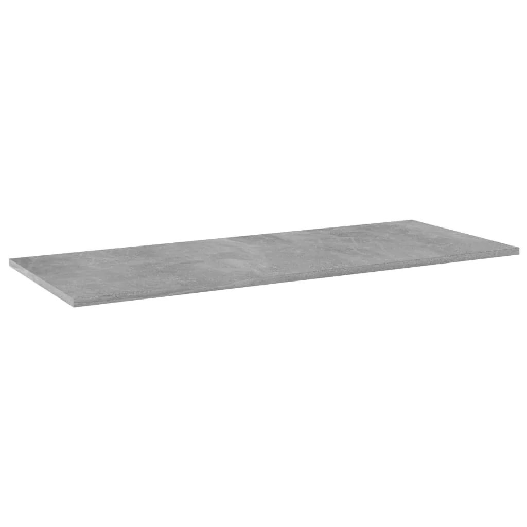 vidaXL Bookshelf Boards 4 pcs Concrete Gray 39.4x15.7x0.6 Chipboard