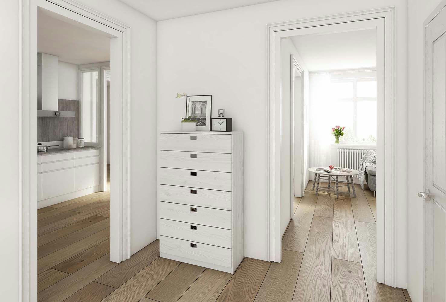 - Meuble à chaussures vernis blanc