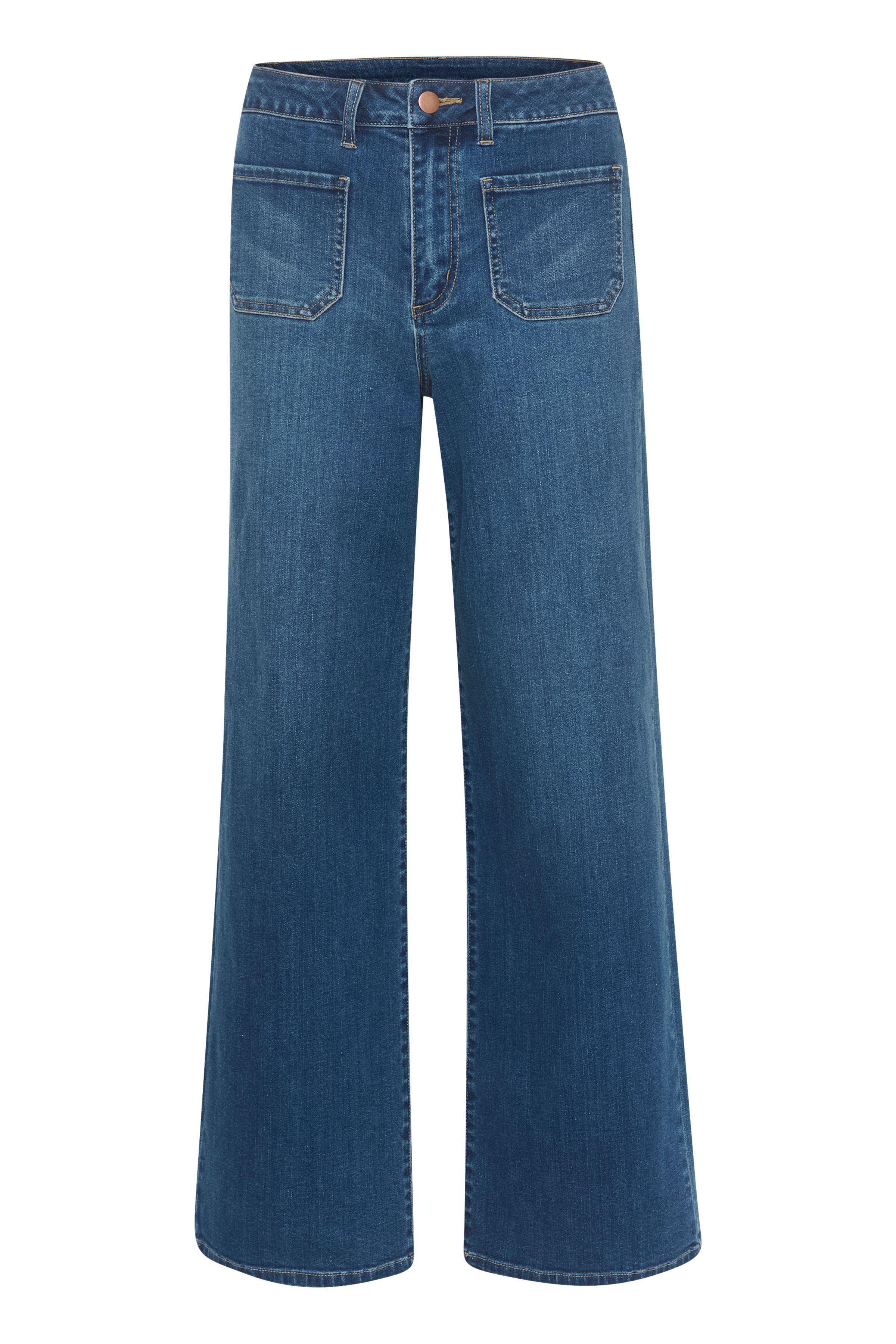 Kaffe Karla High Waisted Wide Leg Jeans