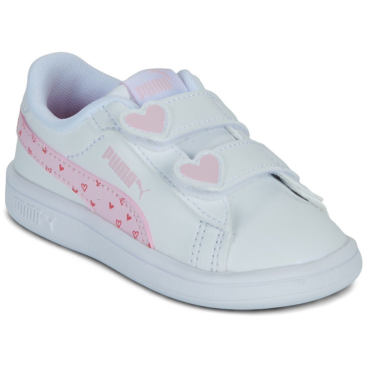 Puma - Smash 3.0 Hearty V Inf - White / Pink