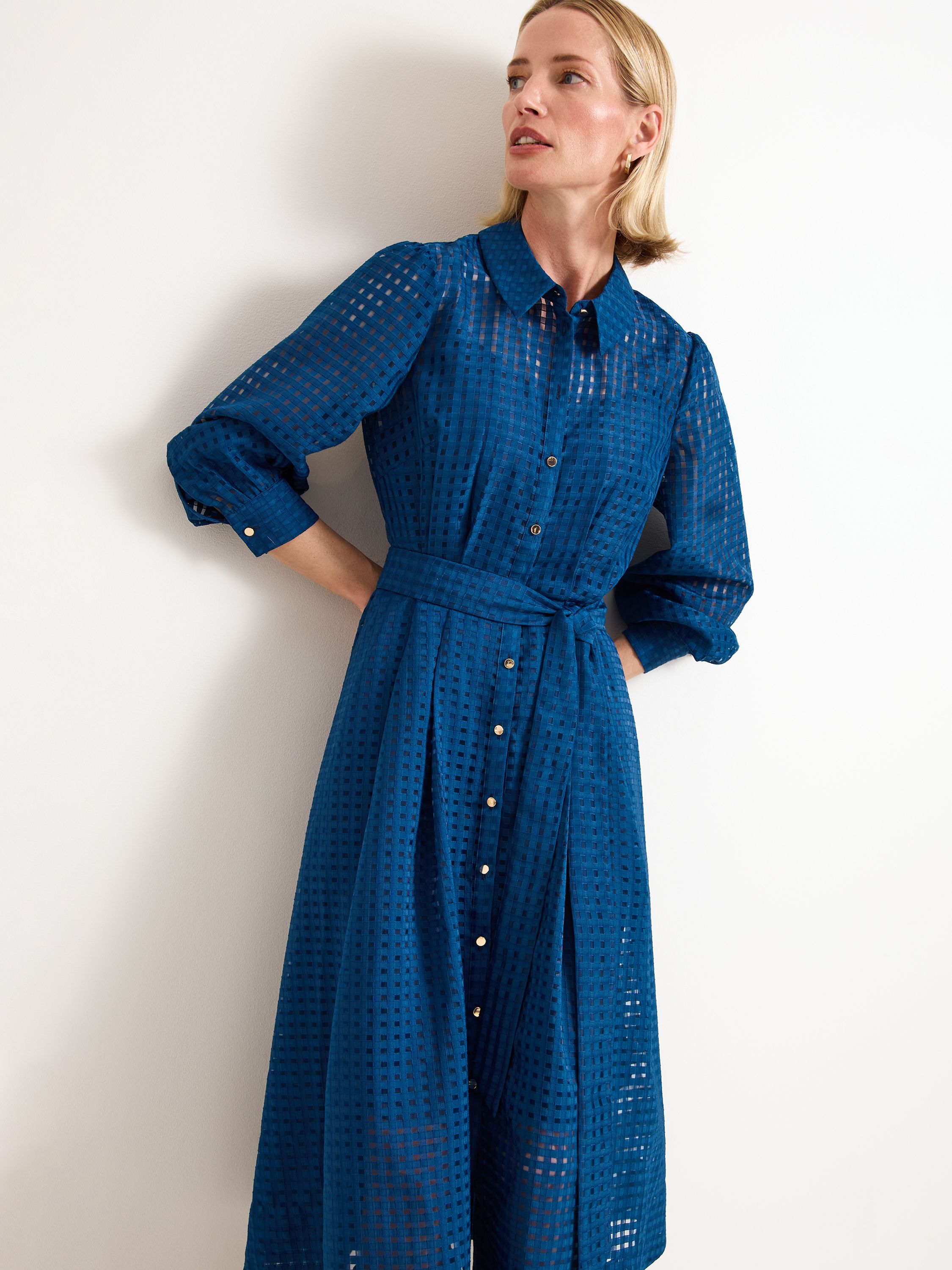 Phase Eight Natalie Long Sleeve Midi Dress