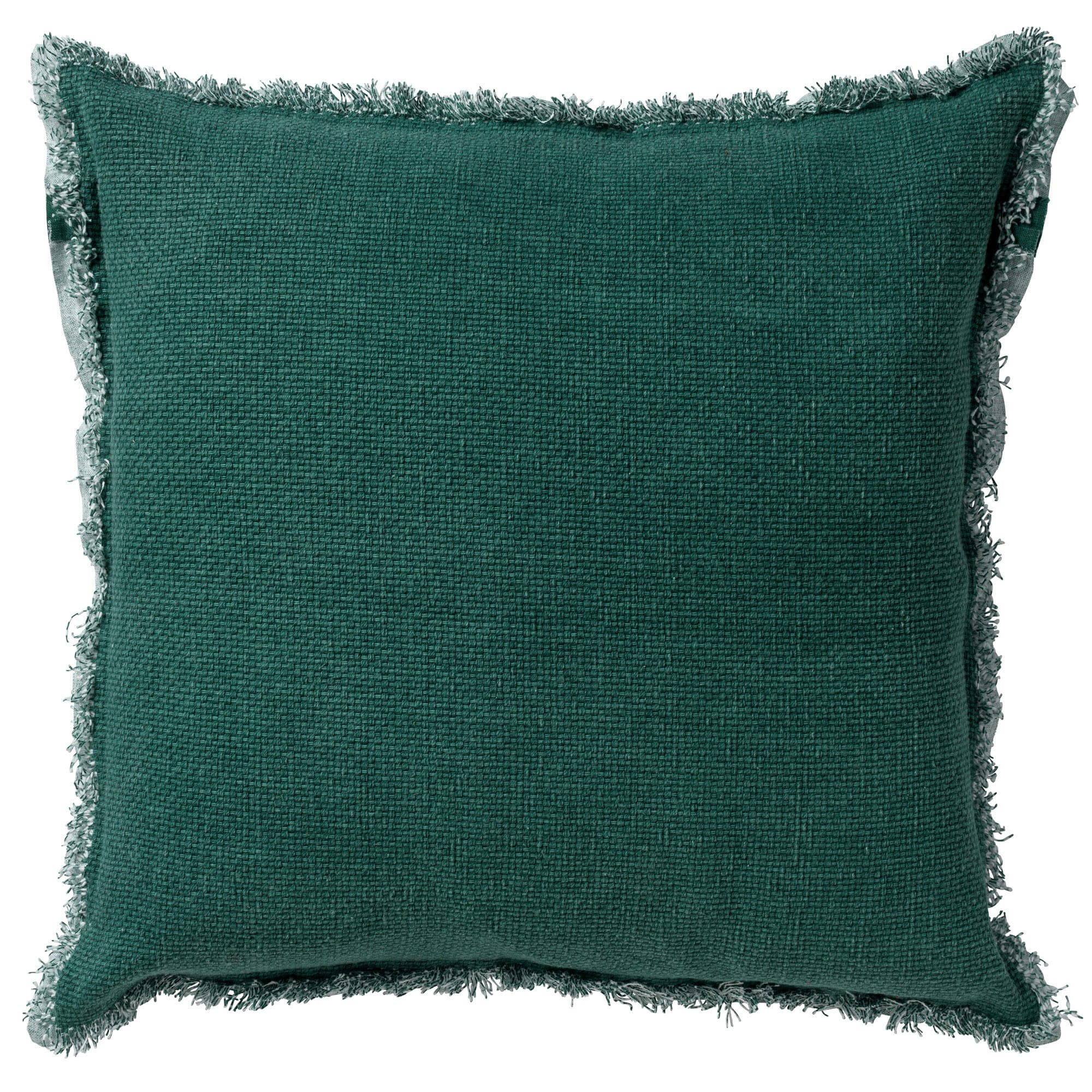 BURTO - Coussin - vert en coton 45x45 cm uni