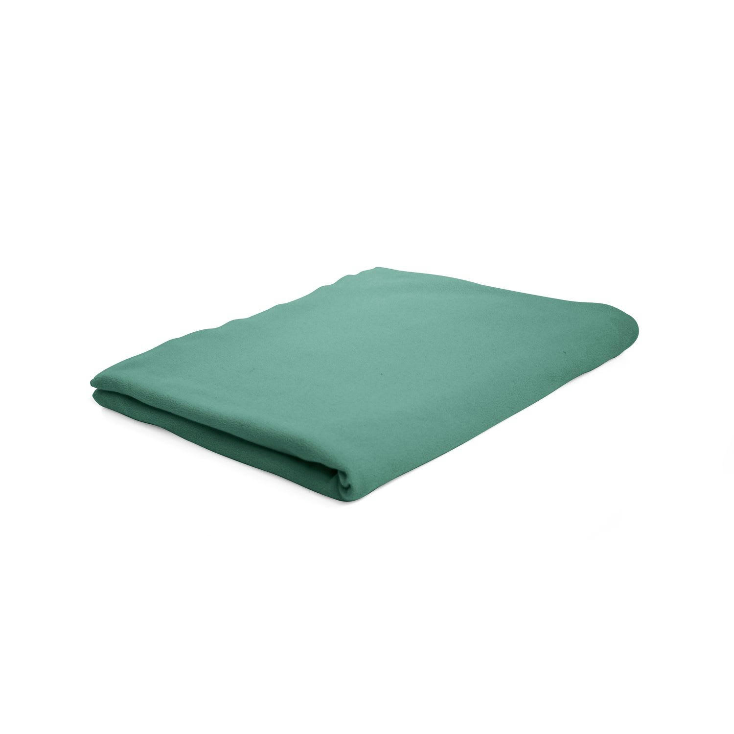 TODAY - Drap plat diabolo menthe 100% coton 57 fils 180 x 290 cm bleu