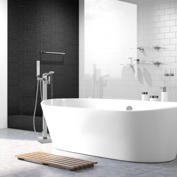Yoka Home Bateria wannowo-prysznicowa wolnostojąca GAPPO 98 chrom