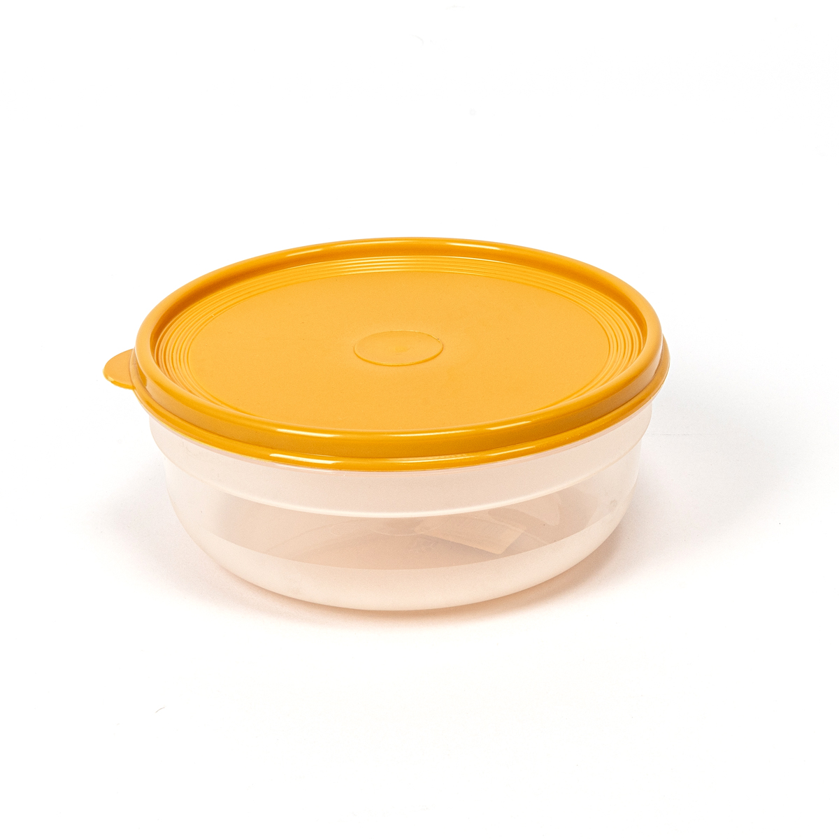 Caixa redonda com tampa amarela 1,3l