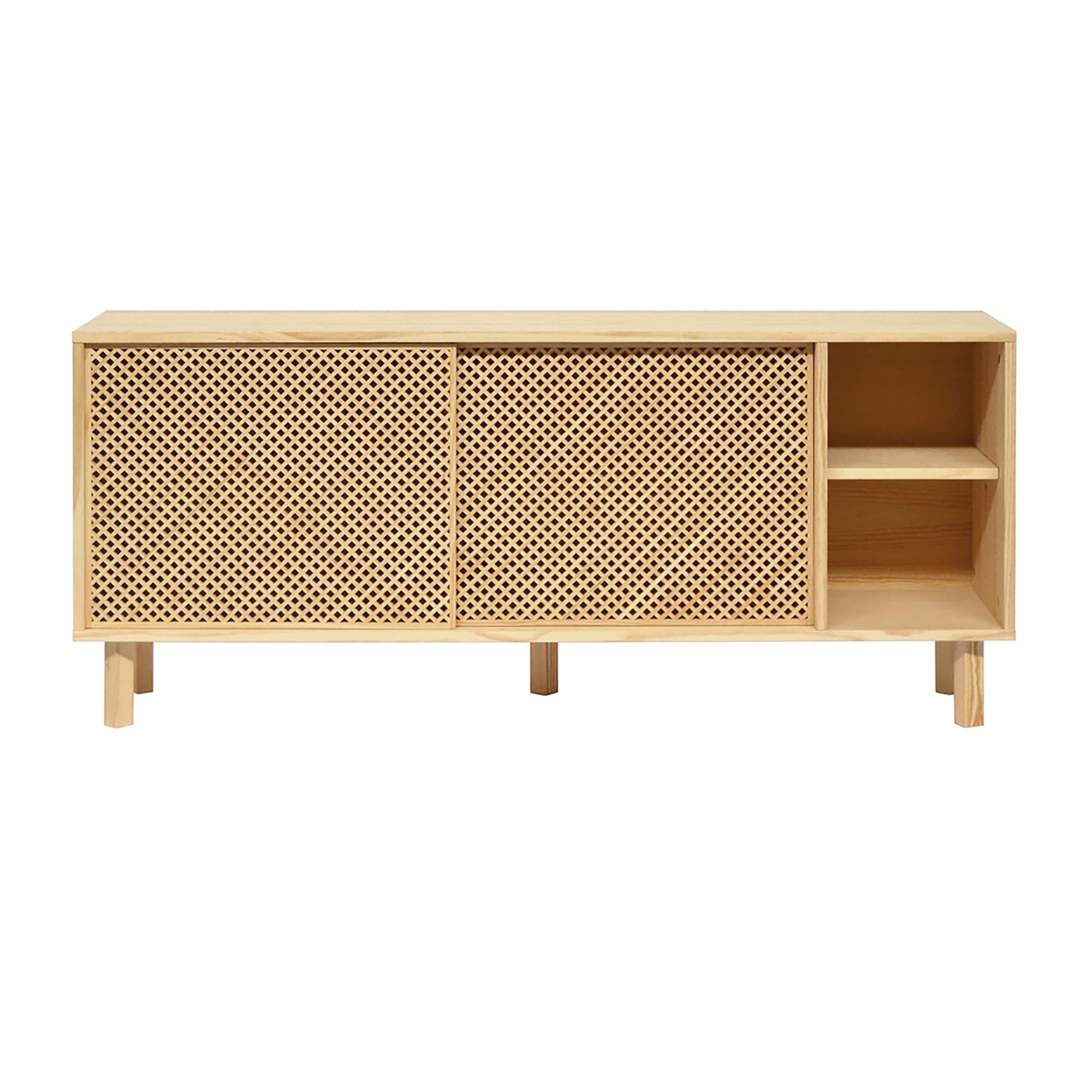 Naan Furniture Dressoir Moraig - Natuurlijk ongelakt grenen - 150 cm