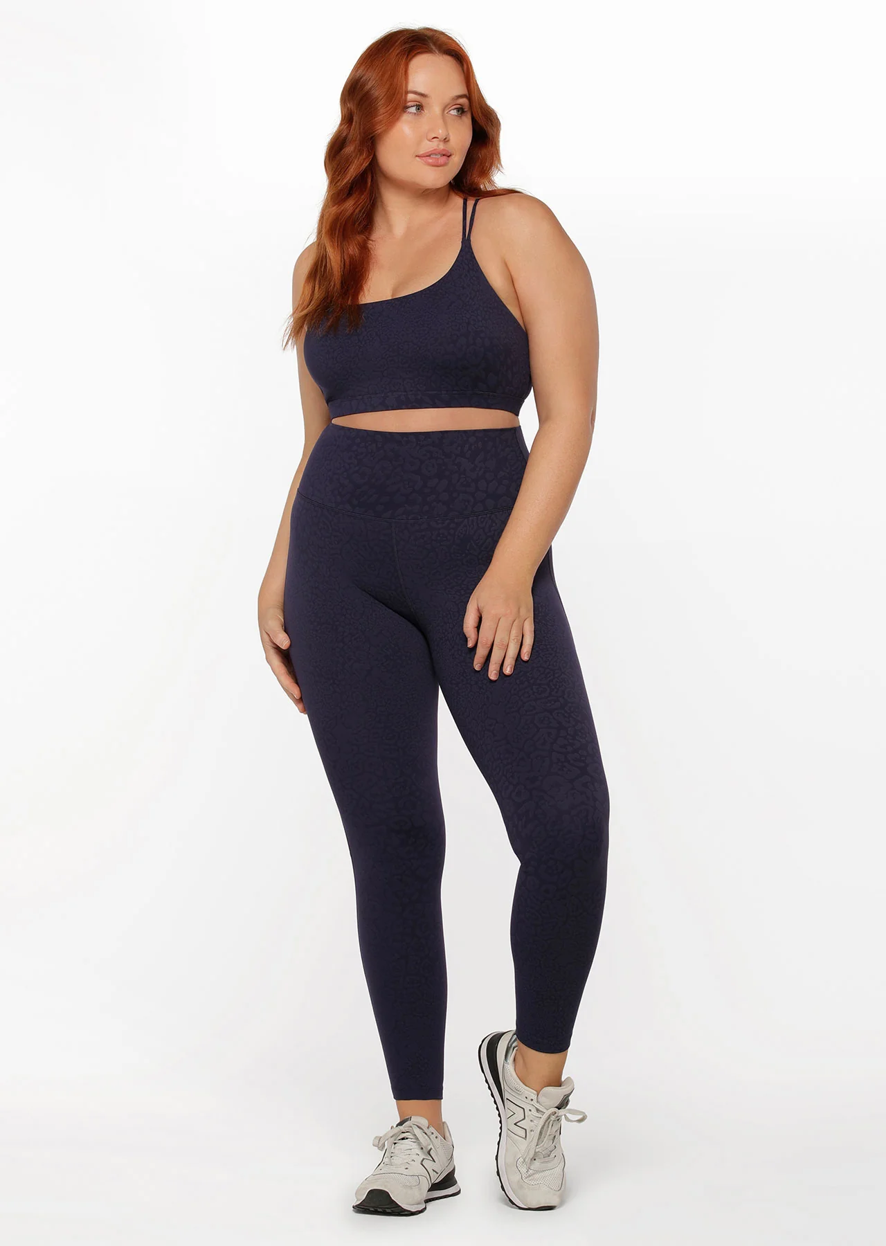 LJ Cloud Lotus No Chafe Ankle Biter Leggings