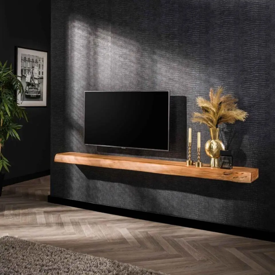 Kalfort Charles Wandplank/Tv meubel Acaciahout 200x25x8cm