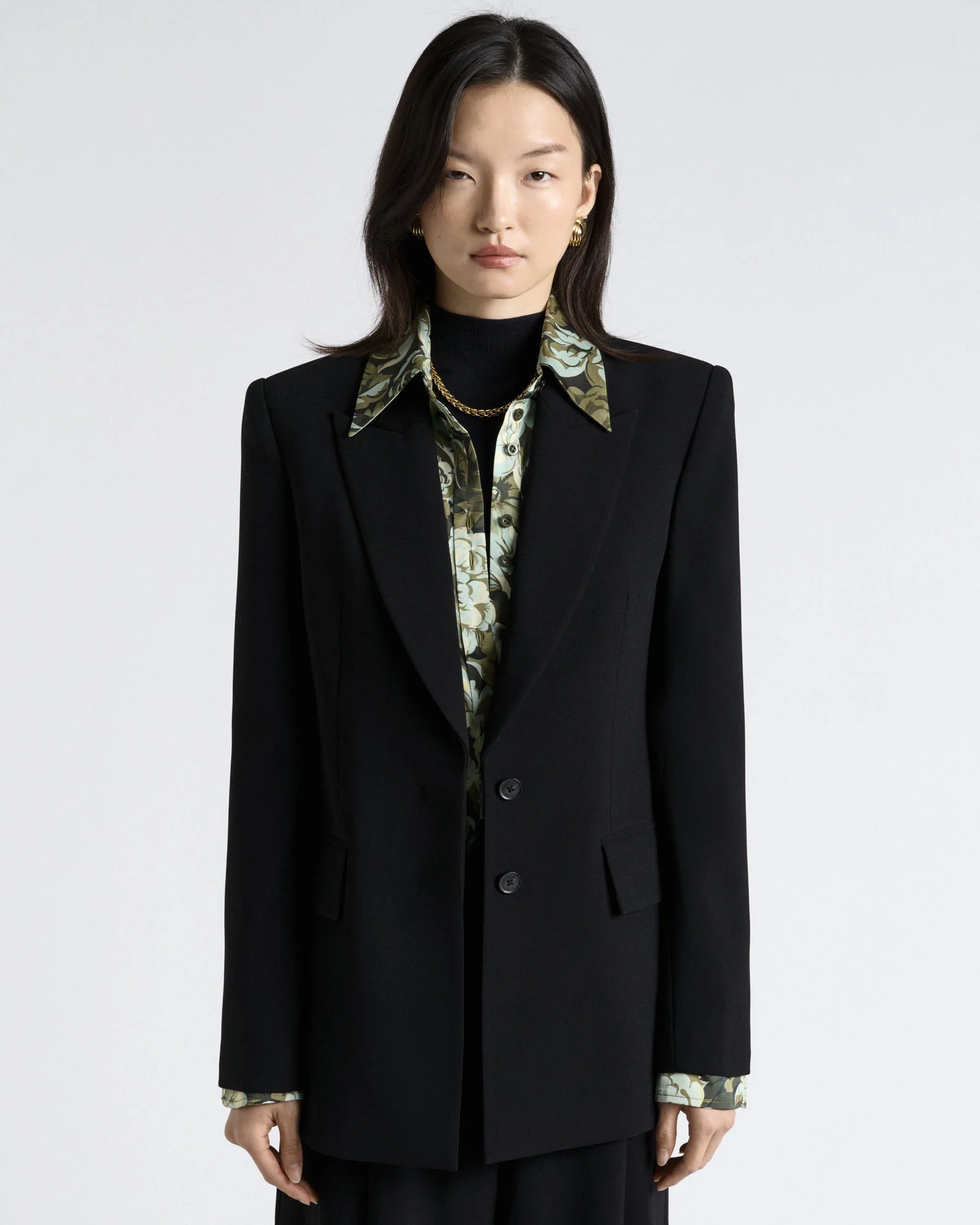 Crepe Hourglass Blazer