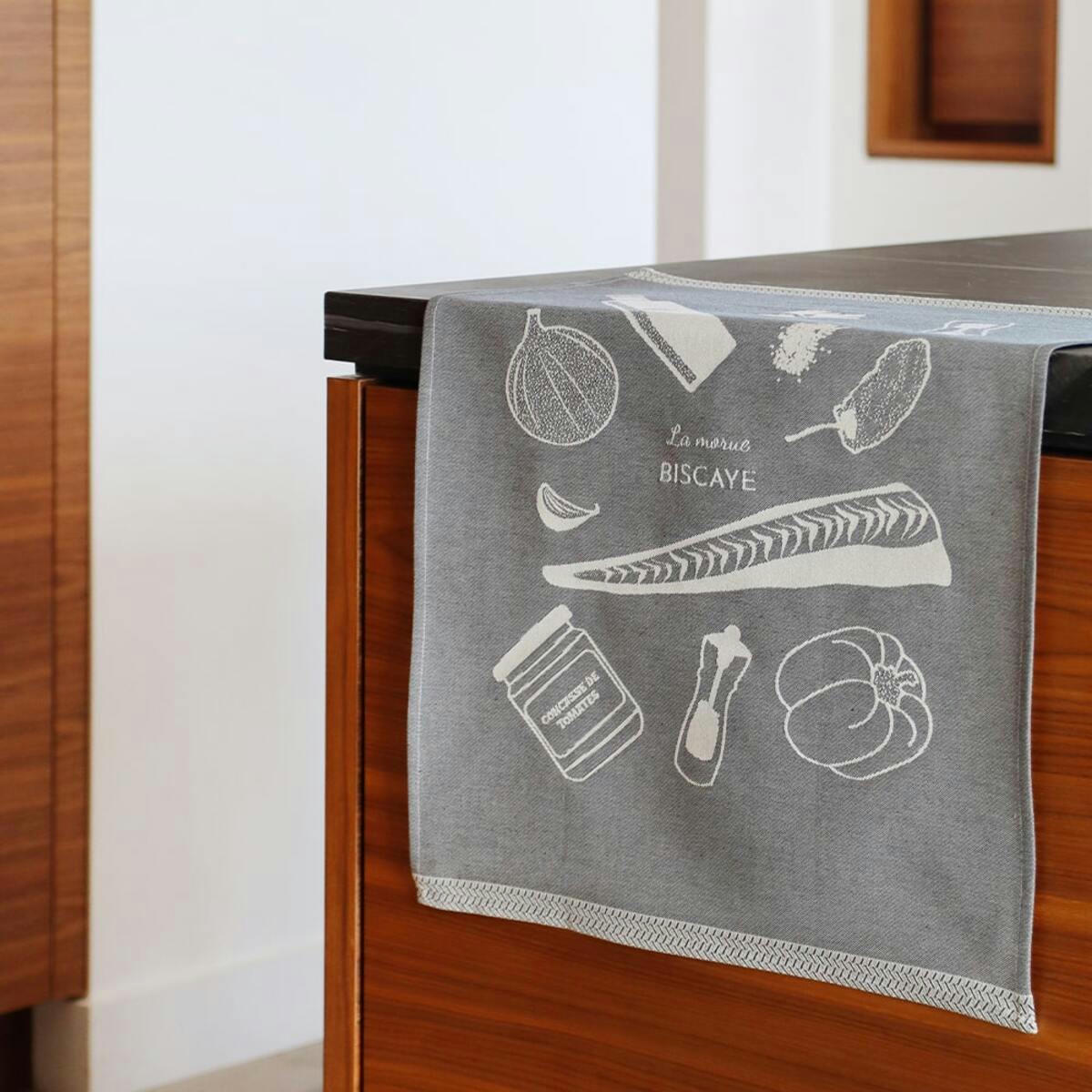 - Essuie-mains coton Gris 45x60 cm