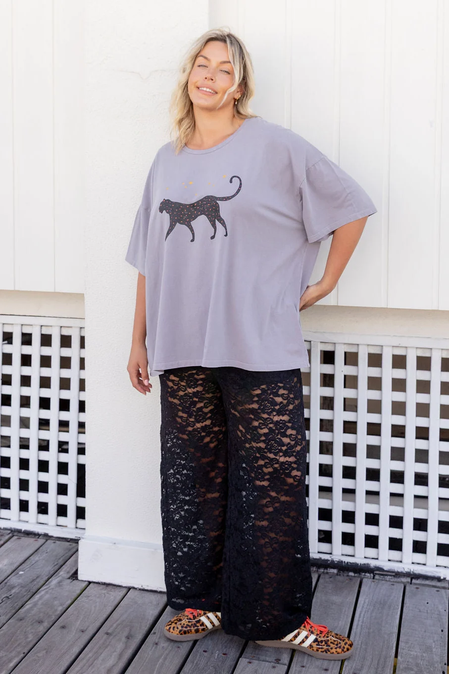 Honey Lace Pant in Black