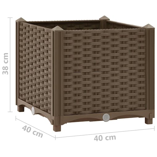 NNEVL Raised Bed 40x40x38 cm Polypropylene