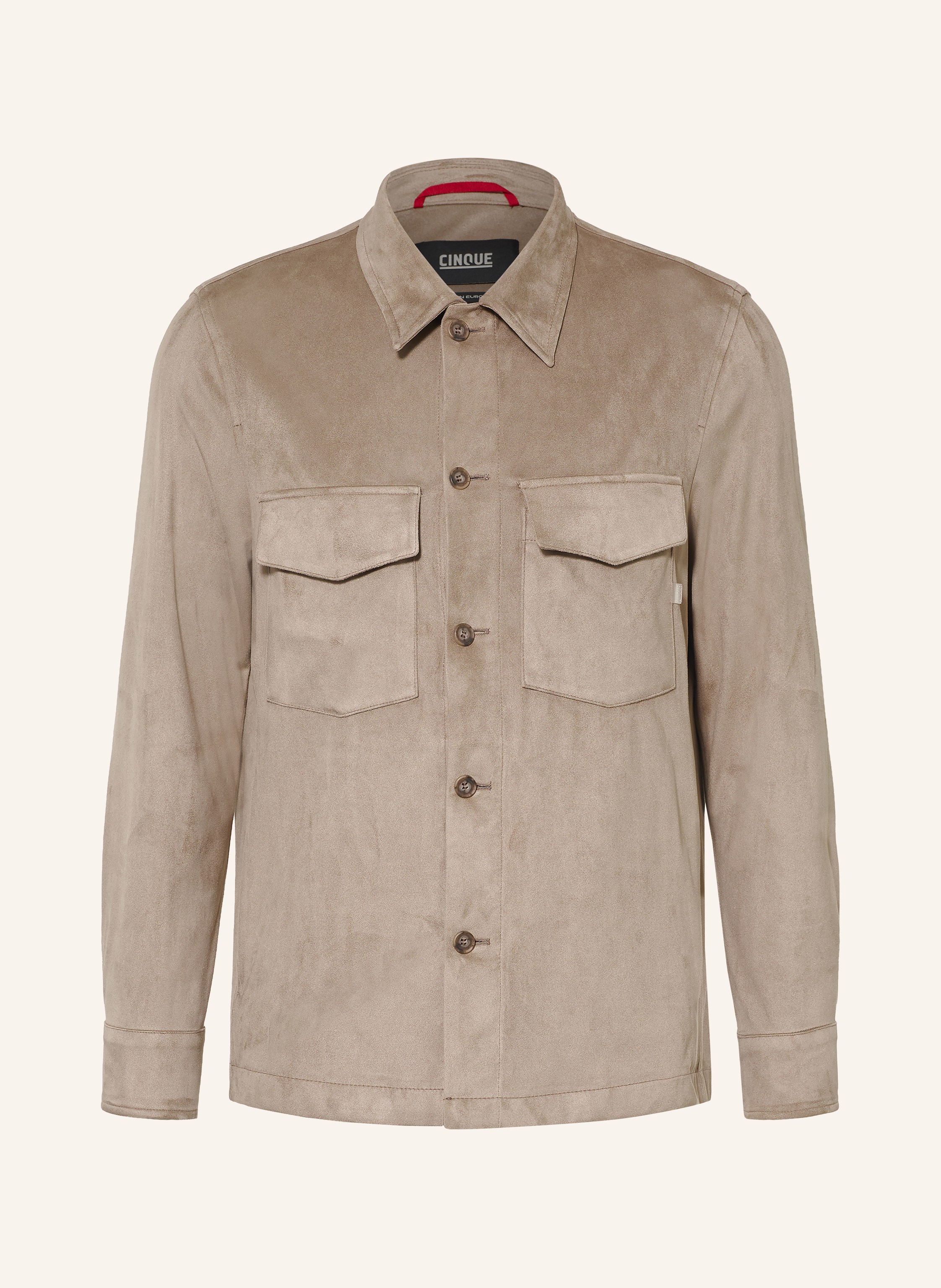 CINQUE Overshirt CIMULTI in Lederoptik