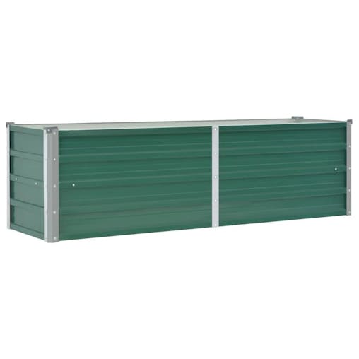 NNEVL Garden Raised Bed Galvanised Steel 160x40x45 cm Green