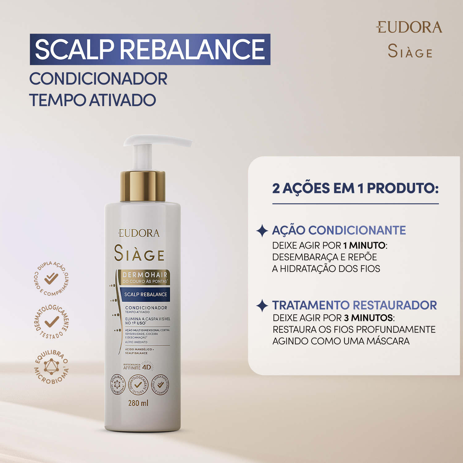 Condicionador Siàge Dermo Hair Scalp Rebalance 280ml