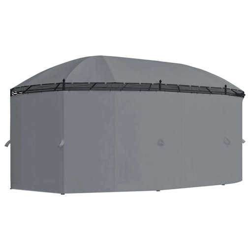 NNEVL Gazebo with Curtains 520x349x255 cm Anthracite