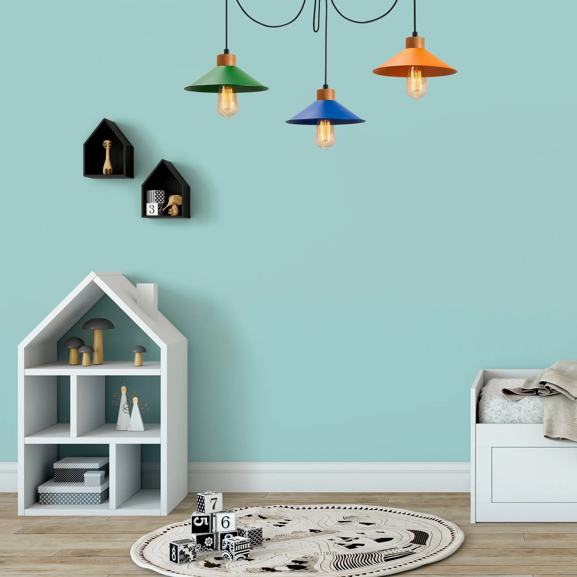3-lichts Hanglamp Casey