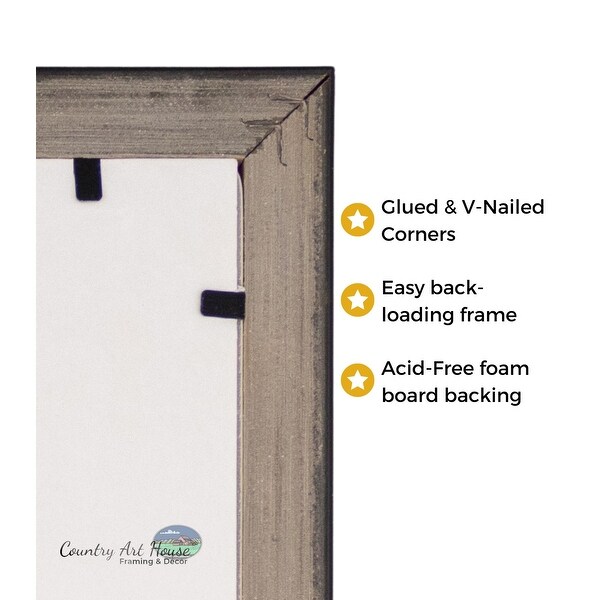 8x16 Frame Gold Bronze Picture Frame - Modern Photo Frame Includes UV