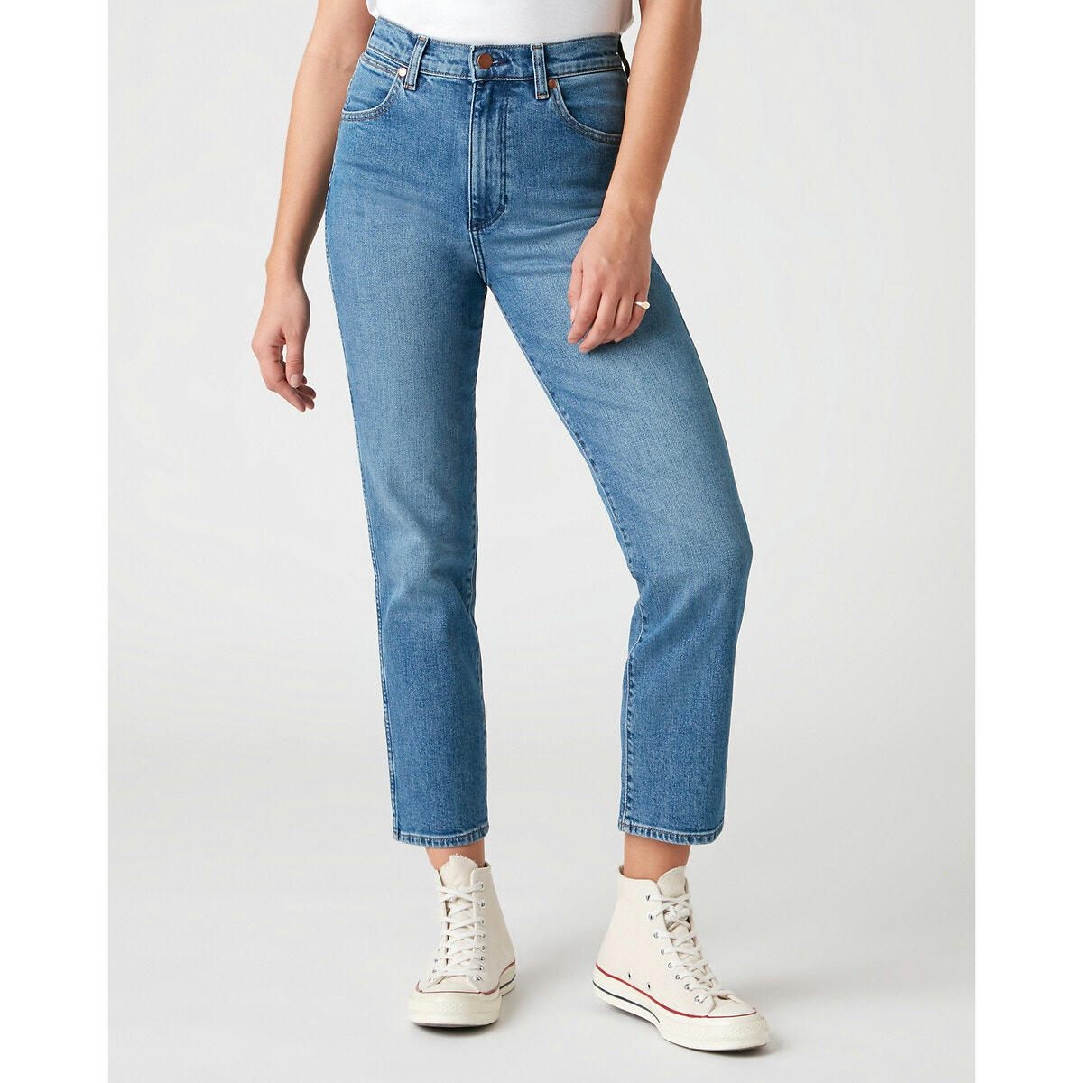 Jean large taille haute