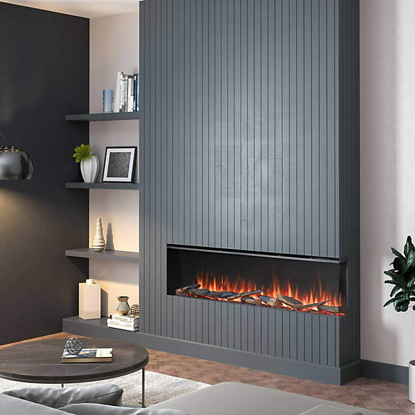 Cheminée électrique BALDERIA Athena smart 60 - Cheminée encastrable - Noir