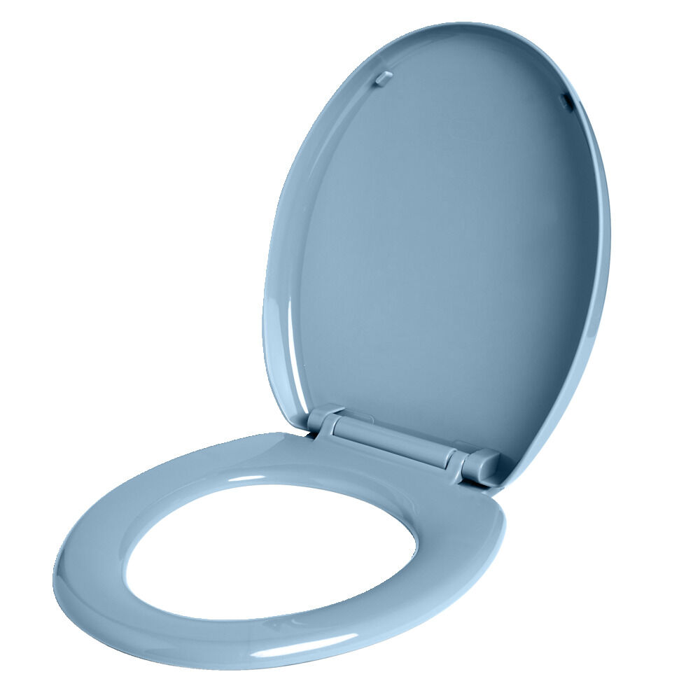 Abattant WC universel avec frein de chute 37x43cm bleu