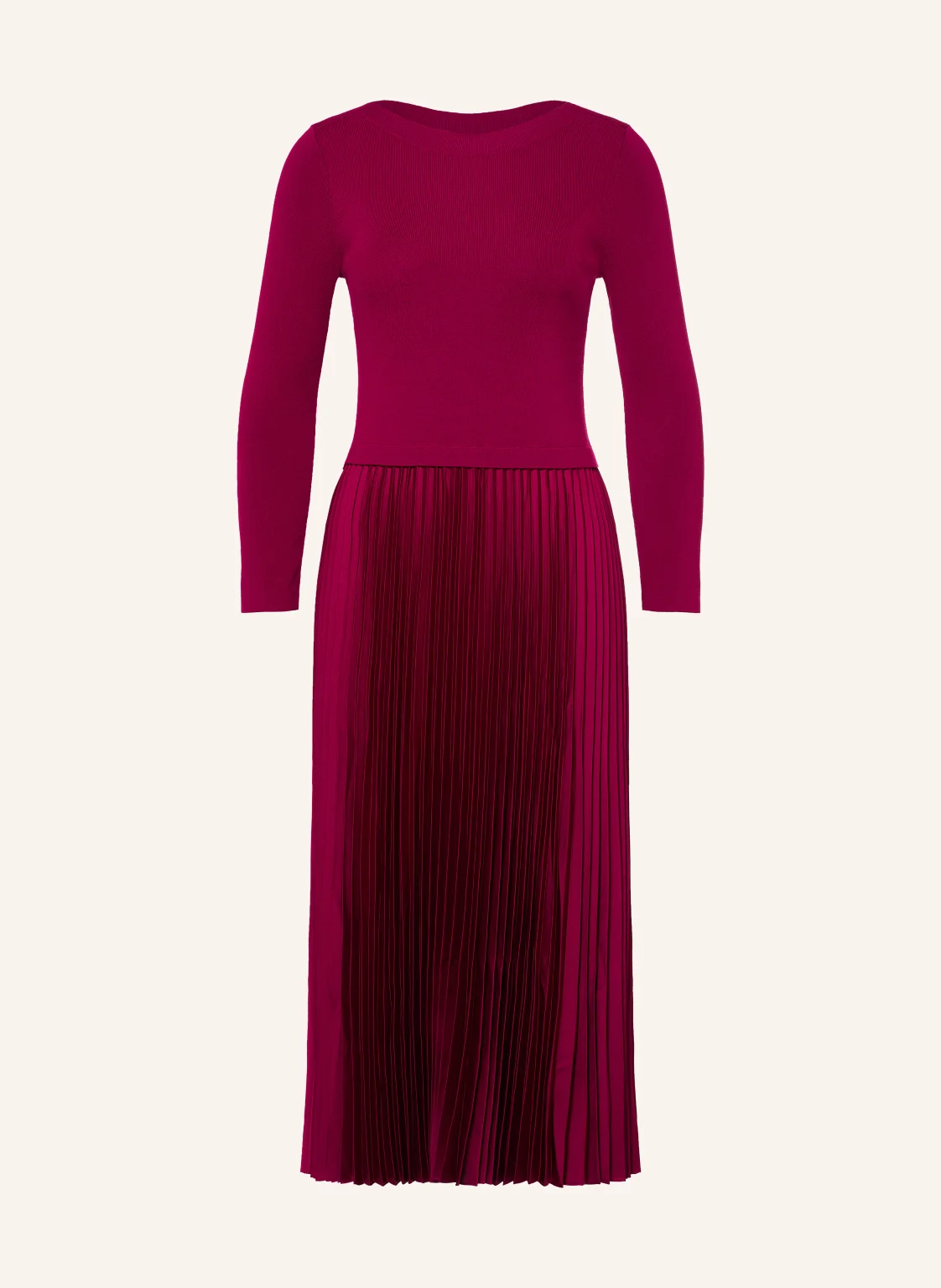HOBBS Strickkleid LUCINDA im Materialmix mit Plissees