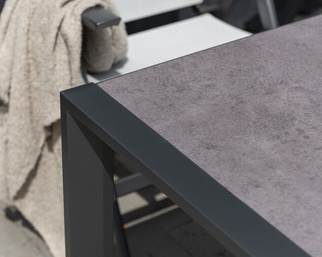 Frankie-Eden 7 Piece Dining Setting (Gunmetal Grey)