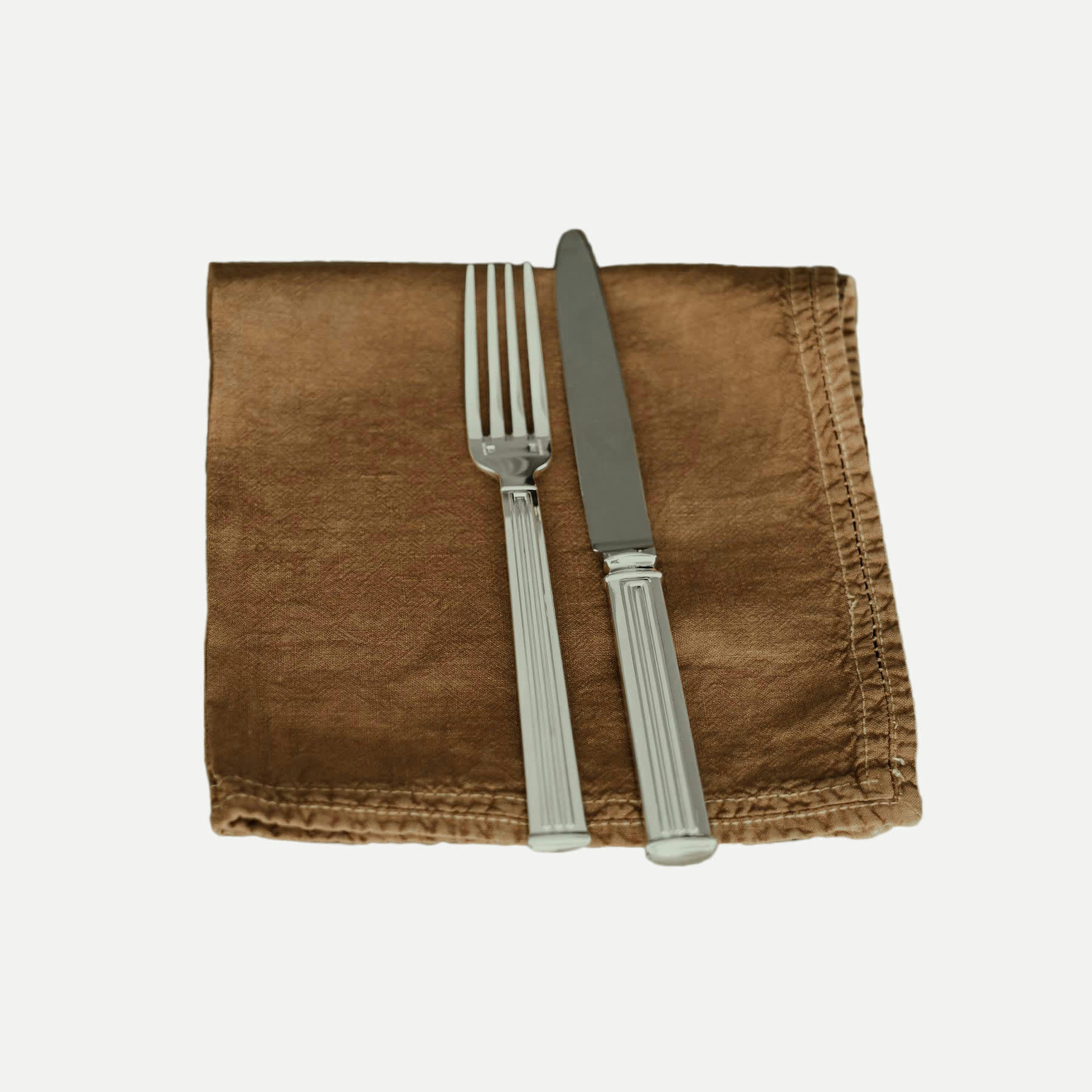 BASES DE LA TABLE - Serviette de table  Lin pur lavé  Bronze  45x45