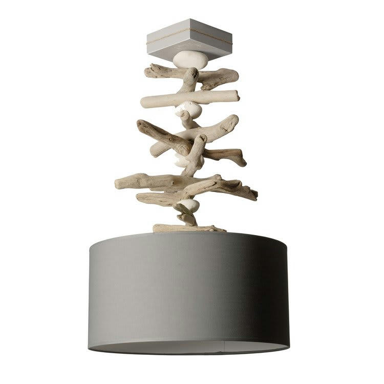 ESPRIT DE LAGON - Suspension en bois gris