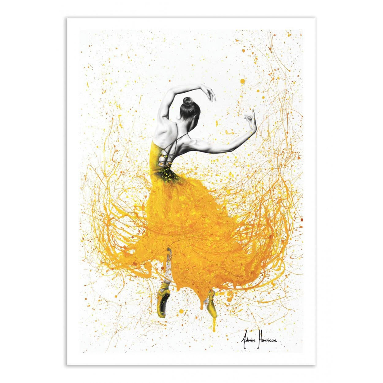 ASHVIN HARRISON - DAISY DANCE - ASHVIN HARRISON - Affiche d'art 50 x 70 cm