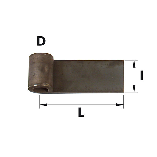 Nœud à souder acier brut Ø16 L.100 x H.40 mm Afbat