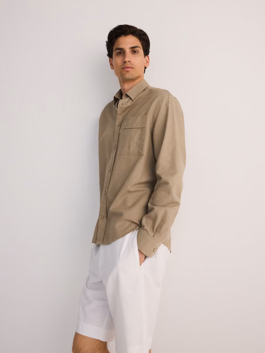 Linen Blend Comfort Shorts