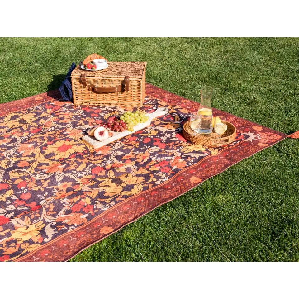 DILBAR - Picknickkleed - Lichtrood - 150 x 200 cm - Polyester