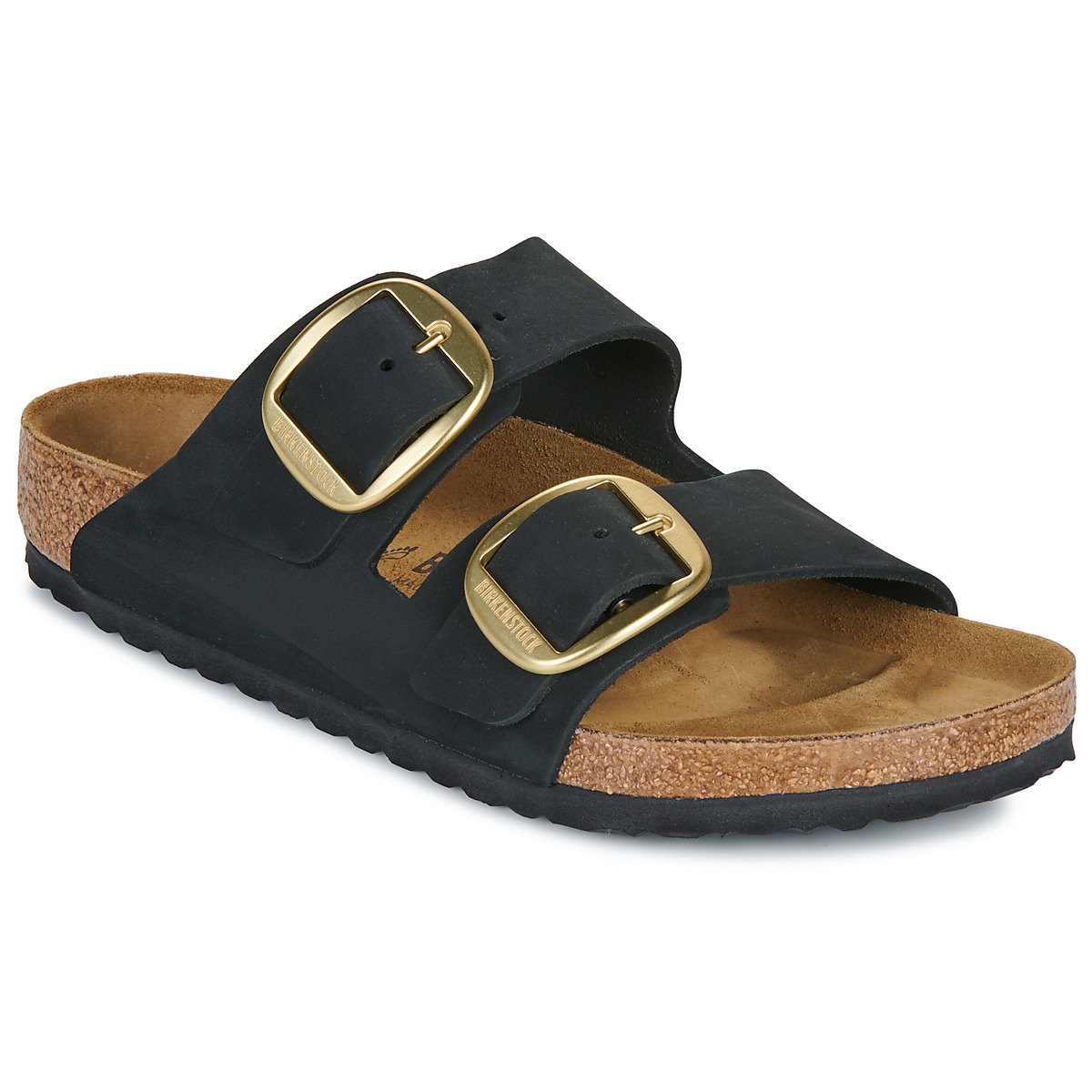 BIRKENSTOCK - Arizona Big Buckle - Nubuck /  black / Regular