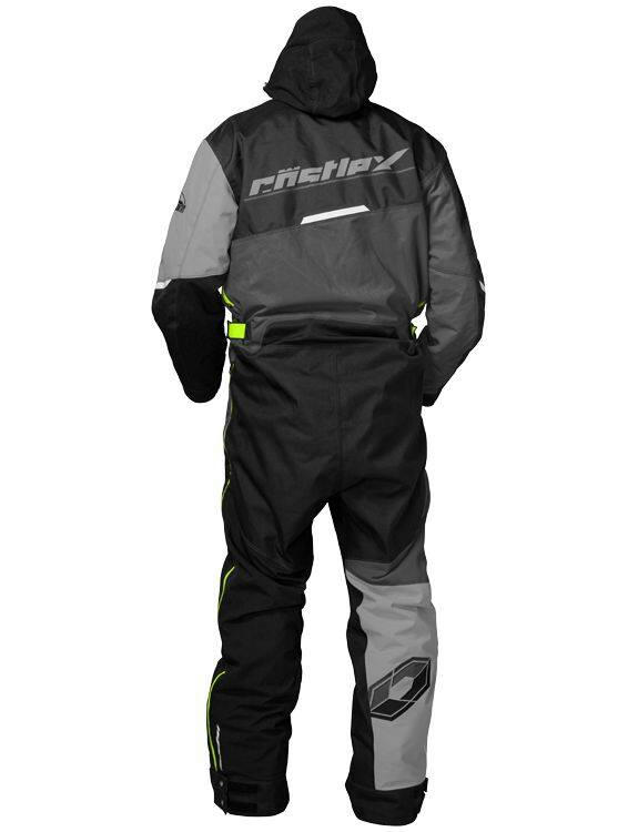 Castle X Men's Monosuit, Charcoal/Silver/Hi-Vis