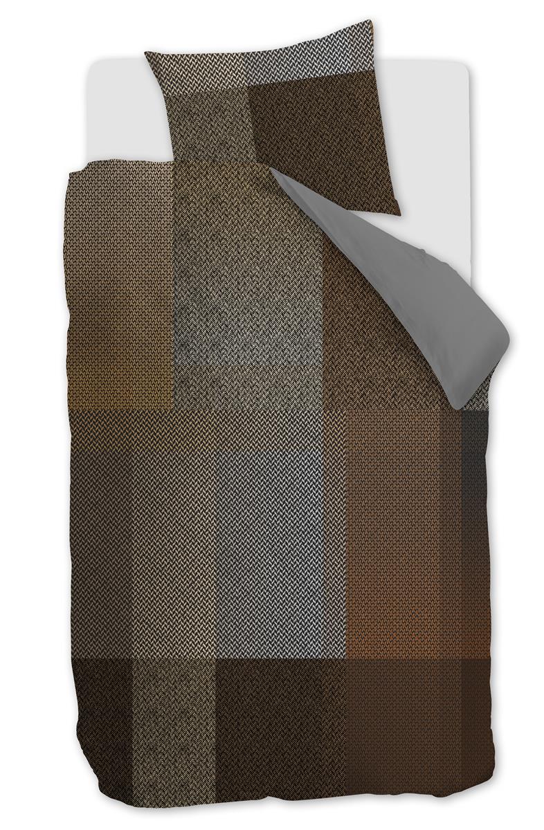 Beddinghouse dekbedovertrek Harris - 140x200/220 cm - bruin