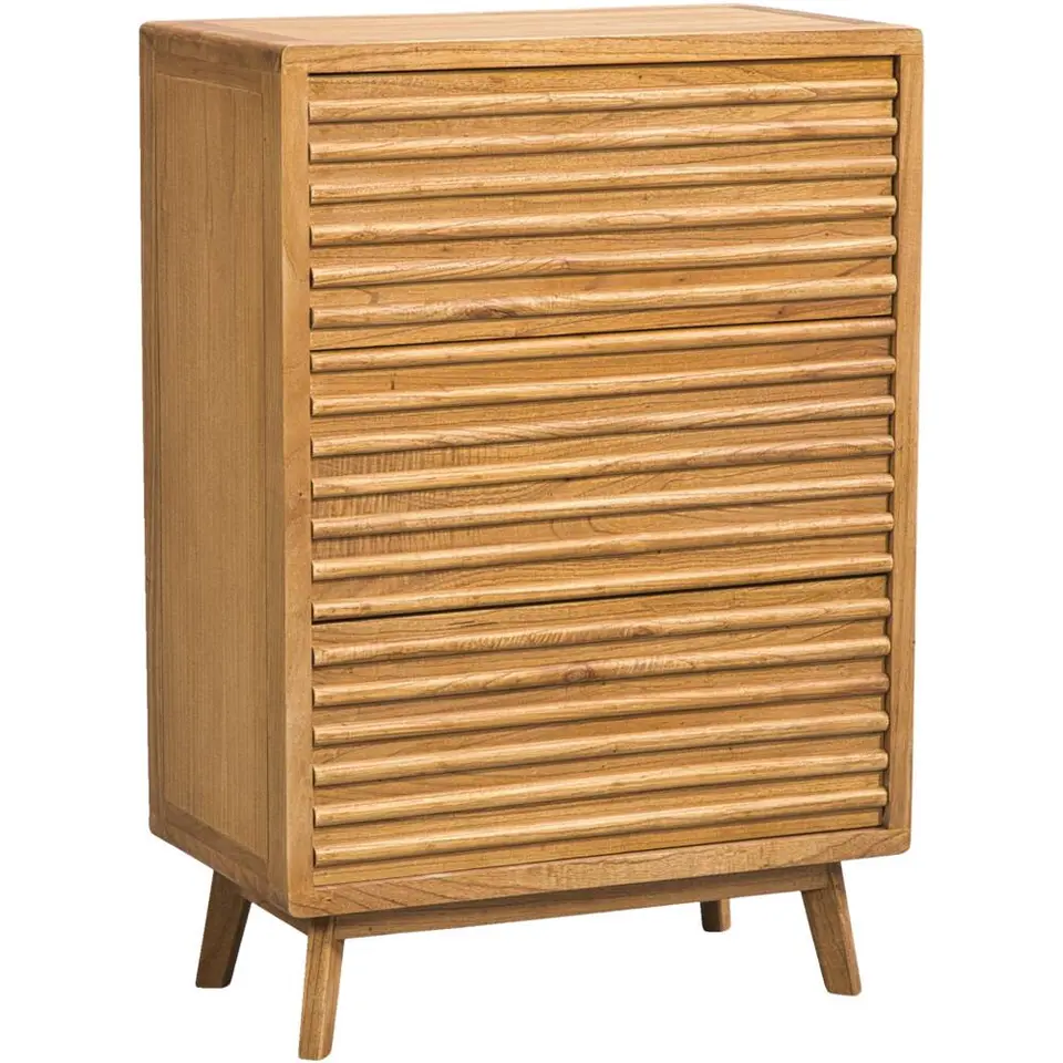 Ladekast Cinta 3 lades - naturel - 70x40x102 cm